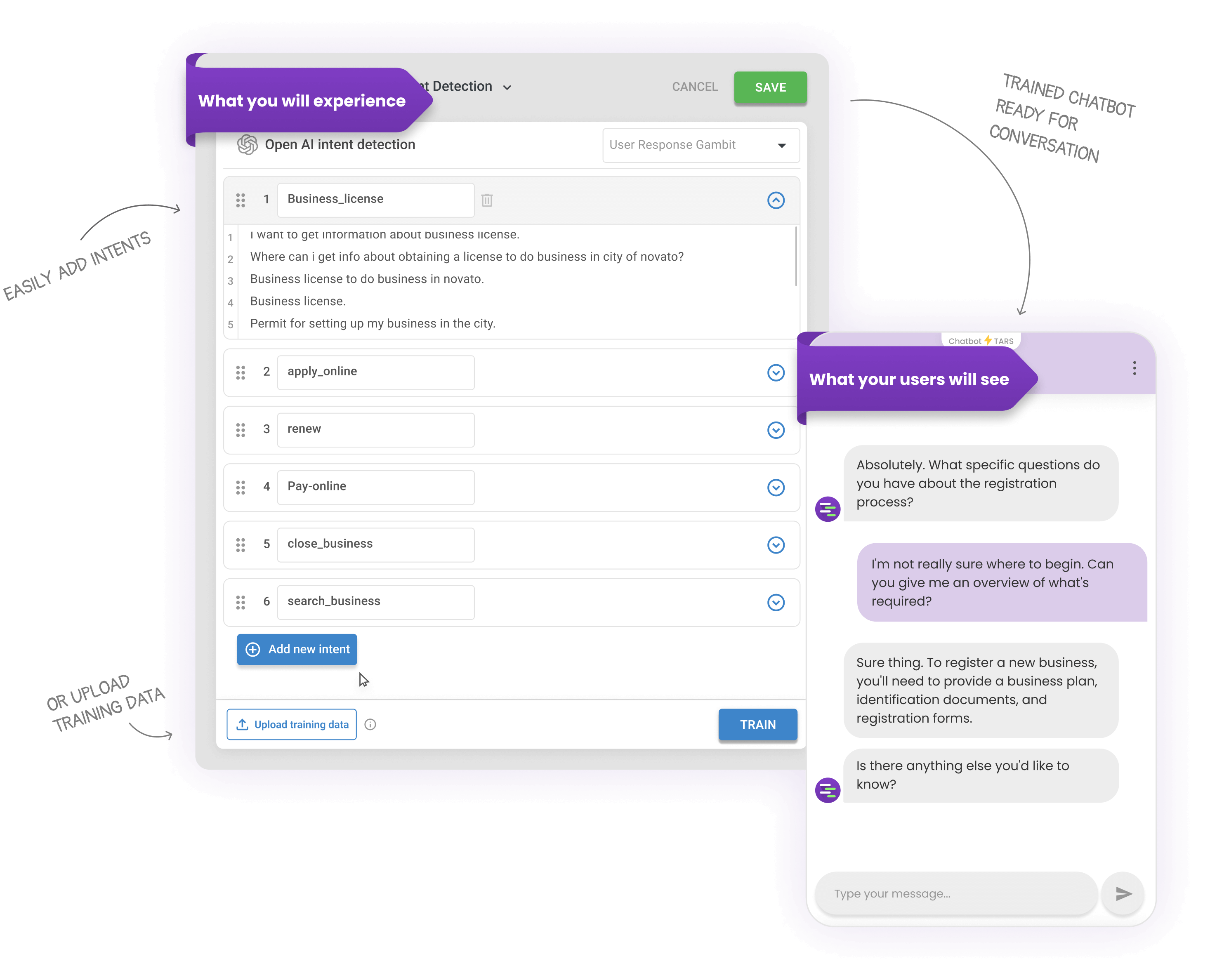 OpenAI GPT-powered chatbot conversation interface
